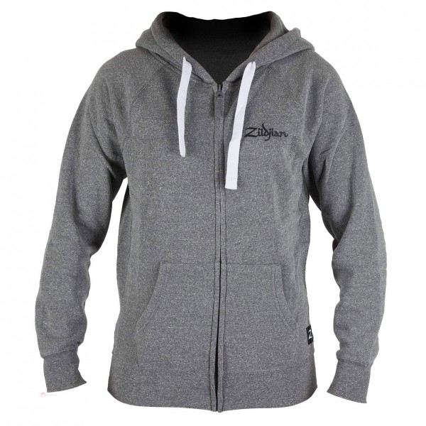 Zildjian Gray Zip-Up Hoodie, Small