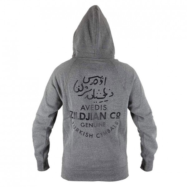 Zildjian Gray Zip-Up Hoodie, Medium