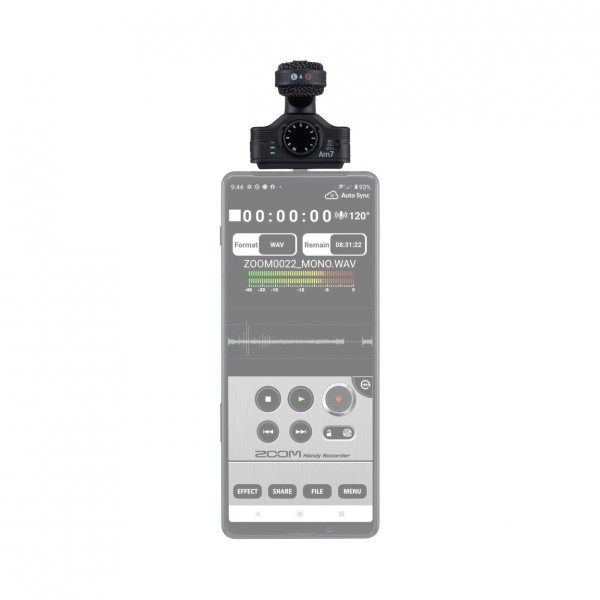 Zoom AM7 MS Stereo Microphone - In Action (Device not included)