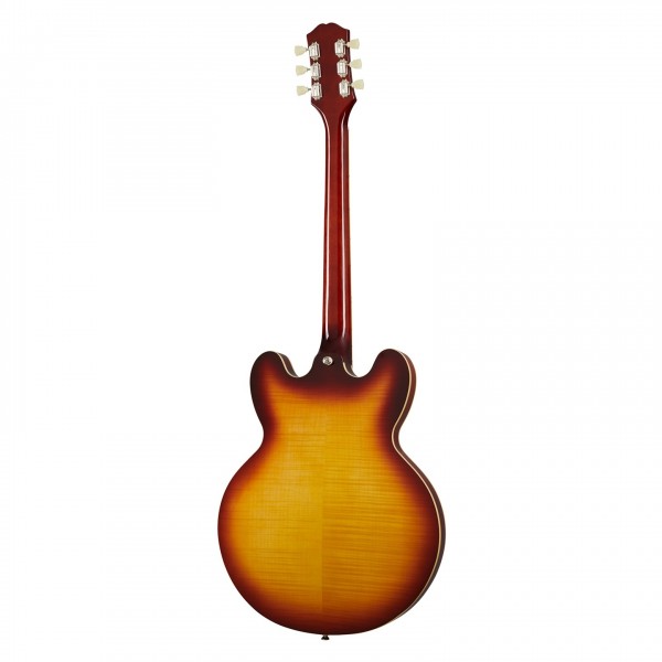 Epiphone ES-335 Figured, Raspberry Tea Burst - Back