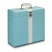 Lenco Record Suitcase, Blue - Angled Closed