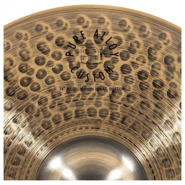 Meinl Pure Alloy Custom 14" Medium Thin Hi-Hats