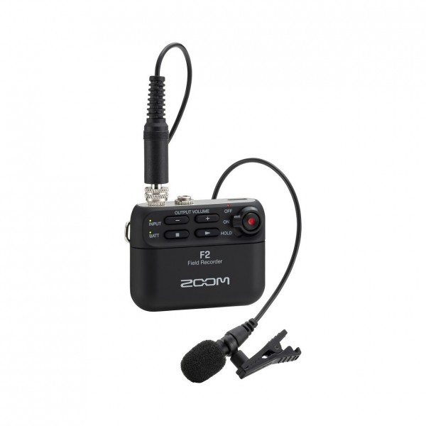 Zoom F2 Field Recorder and Lavalier Microphone