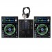 Denon DJ SC5000 Media Players with Mixars CUT MK2 Mixer