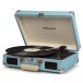 Crosley Cruiser Deluxe Portable Turntable, Turquoise- Angled