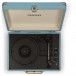 Crosley Cruiser Deluxe Portable Turntable, Turquoise- Top