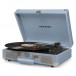 Crosley Cruiser Deluxe Portable Turntable, Tourmaline- Angled