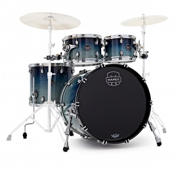 Mapex Saturn 22" 4pc Short Stack Shell Pack, Teal Blue Fade