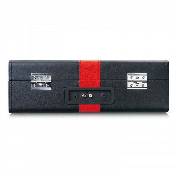 Lenco TT-110BKRD Suitcase Turntable with Speakers - Back