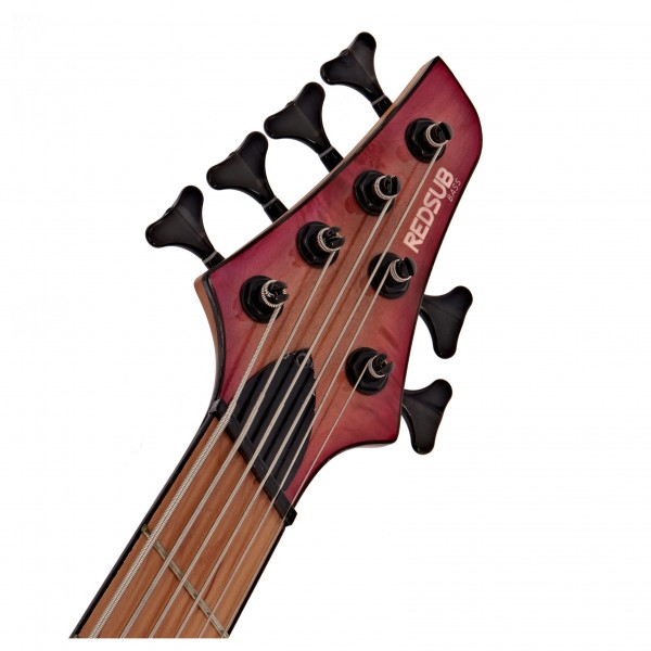 RedSub Coliseum Fanned Fret 6-String Bass, Purple Burl Burst