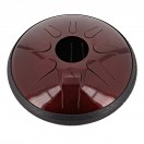 Idiopan 12'' Stimmbare Steel Tongue Drum, Ruby Red