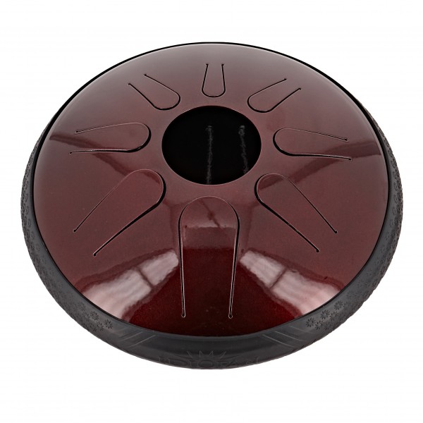 Idiopan Domina 12'' Tunable Steel Tongue Drum, Ruby Red