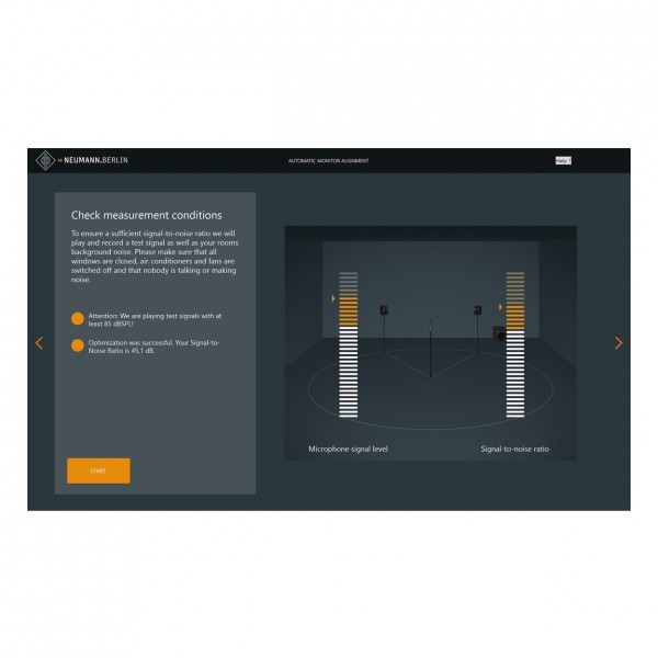 Neumann MA 1 Monitor Alignment Kit with KH 80 DSP Monitors - Software Measurement Page