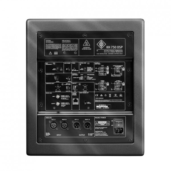 Neumann KH 750 DSP Active Studio Subwoofer - Rear