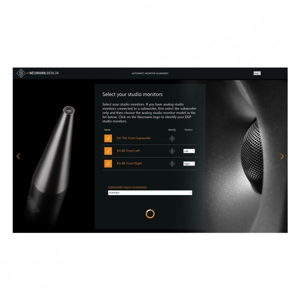 Neumann MA 1 Monitor Alignment Kit with KH 80 DSP and KH 750 DSP - Software Preview