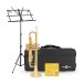 Student Trumpet Beginner Pack by Gear4music, Gold