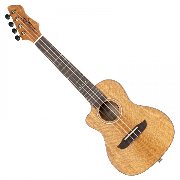 Ortega RUMG-CE-L Concert Electro-Acoustic Ukulele Left Handed, Mango - Front View