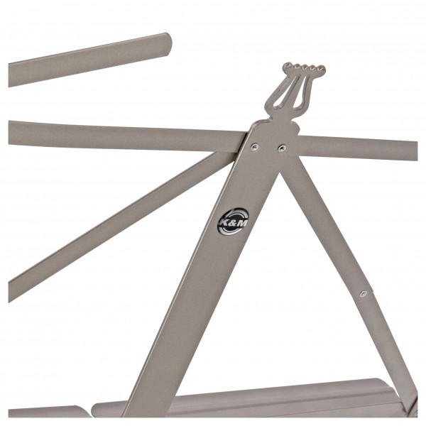 K&M Music Stand Extra Sturdy, Nickel-Coloured Finish