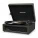 Crosley Voyager Portable Turntable, Black - Front Left