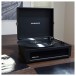 Crosley Voyager Portable Turntable, Black - Turntable on Table