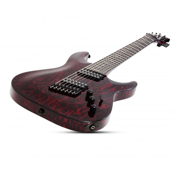 Schecter C-7 MS Silver Mountain, Blood Moon Low