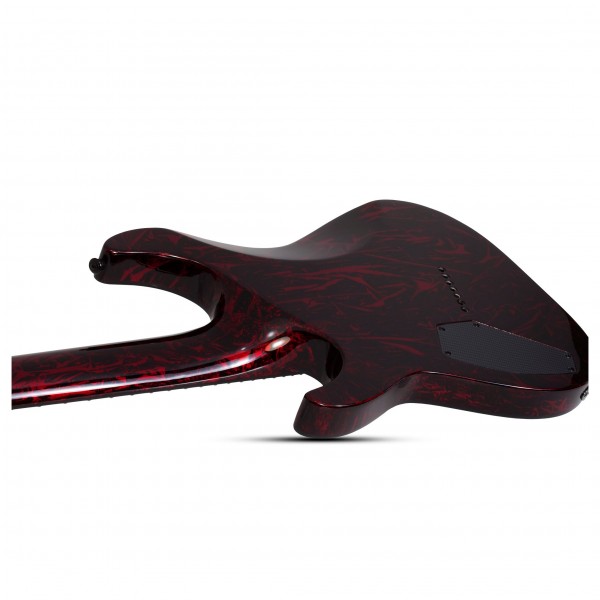 Schecter C-7 MS Silver Mountain, Blood Moon Neck