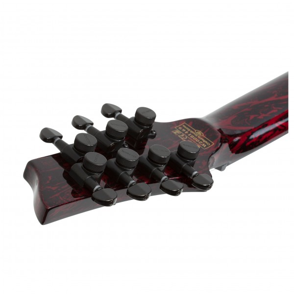 Schecter C-7 MS Silver Mountain, Blood Moon Tuners