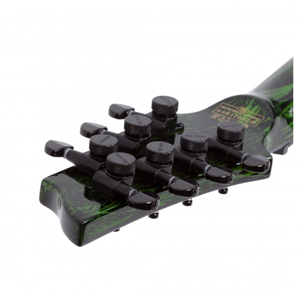 Schecter C-7 MS Silver Mountain 7 String, Toxic Venom at Gear4music