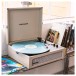 Crosley Voyager Portable Turntable, Dune - On Shelf Facing Right