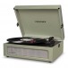 Crosley Voyager Portable Turntable, Sage - Front Left