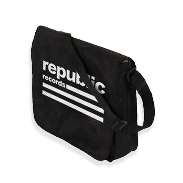 Rocksax Republic Logo Flaptop Record Bag