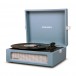 Crosley Voyager Portable Turntable, Washed Blue - Front Left