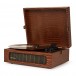 Crosley Voyager Portable Turntable, Brown Croc - Angled Left