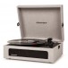 Crosley Voyager Portable Turntable, Grey - Angled Left