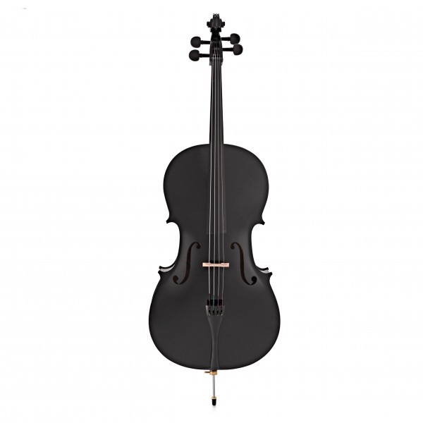 Full Size Cello with Case + Beginner Pack, Black