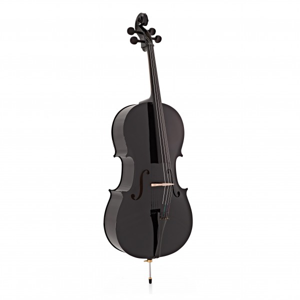 Full Size Cello with Case + Beginner Pack, Black