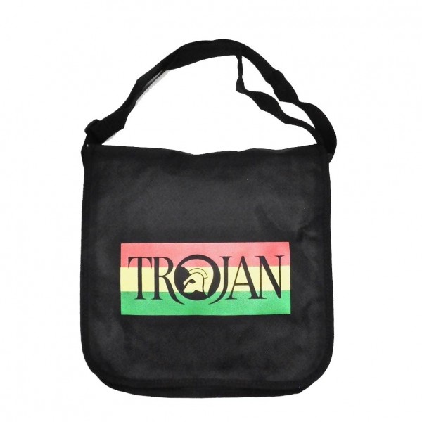 Rocksax Trojan Flag Flaptop Record Bag- Front