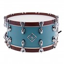 Dixon Drums 14 x 6.5'' Cornerstone Satin Quetzal Blue w/Maple Hoops