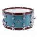 Dixon Drums 14 x 6,5'' Cornerstone Satin Quetzal Blau m/Ahorn-Reifen