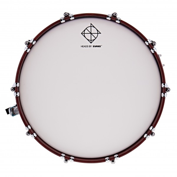 Dixon Drums 14 x 6.5'' Cornerstone Satin Quetzal Blue w/Maple Hoops