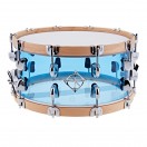 Dixon Drums 14" x 6.5'' Cornerstone Blue Acrylic w/Maple Hoops