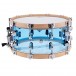 Dixon Drums 14 x 6.5'' Cornerstone Blue Acrylic w/Maple Hoops