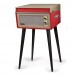 Crosley Bermuda Turntable with Bluetooth, Red - Angled Left