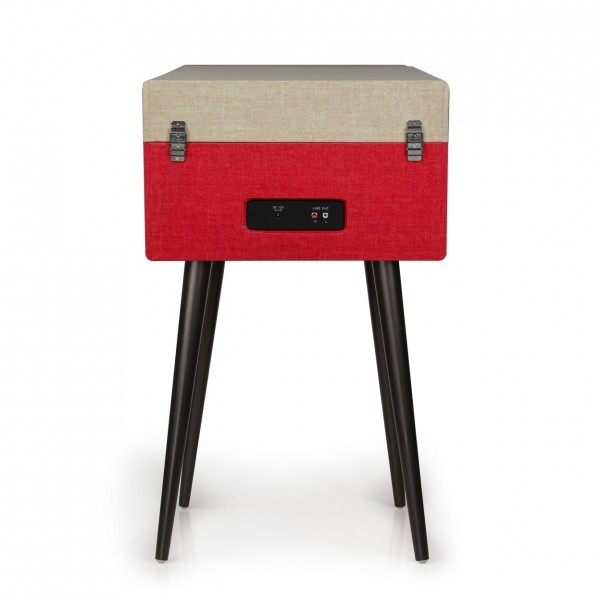 Crosley Bermuda Turntable with Bluetooth, Red - Rear