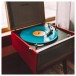 Crosley Bermuda Turntable with Bluetooth, Red - Turntable Angled Right in Home