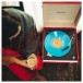 Crosley Bermuda Turntable with Bluetooth, Red - Turntable In Use