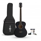 Pack de Guitarra Ac&uacute;stica para Estudantes e Acess&oacute;rios &ndash; Gear4music, Preto