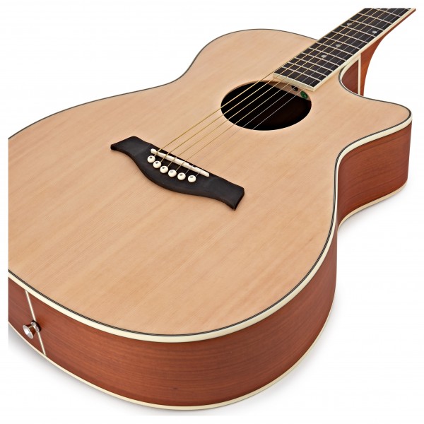 Deluxe Cutaway Folk Guitar Pack by Gear4music, Ovangkol