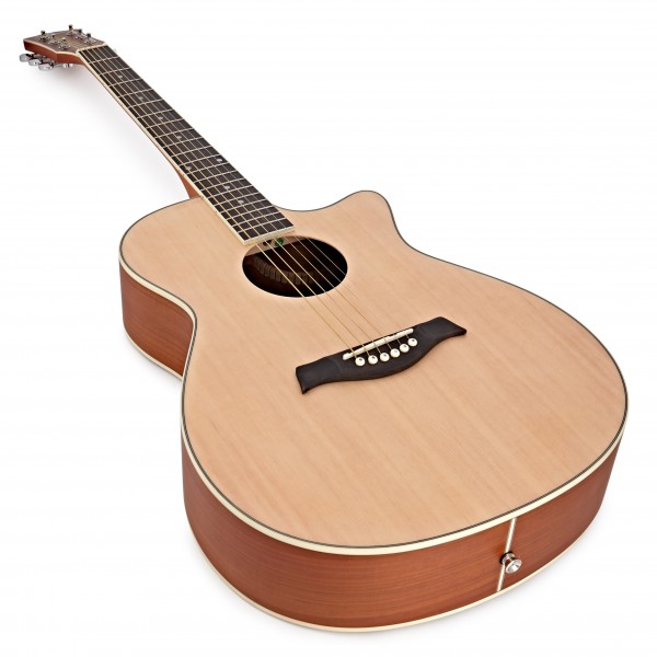 Deluxe Cutaway Folk Guitar Pack by Gear4music, Ovangkol