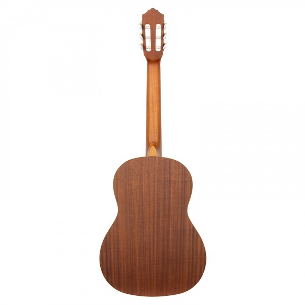 Ortega R131SN-L Nylon String Left Handed, Natural - Rear View